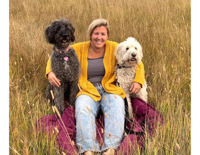 photo of program director and her dogs